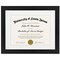 Americanflat 11x14 Diploma Frame in Black - Displays 8.5x11 Diplomas with Mat or 11x14 Without Mat - Shatter-Resistant Glass and Hanging Hardware Included